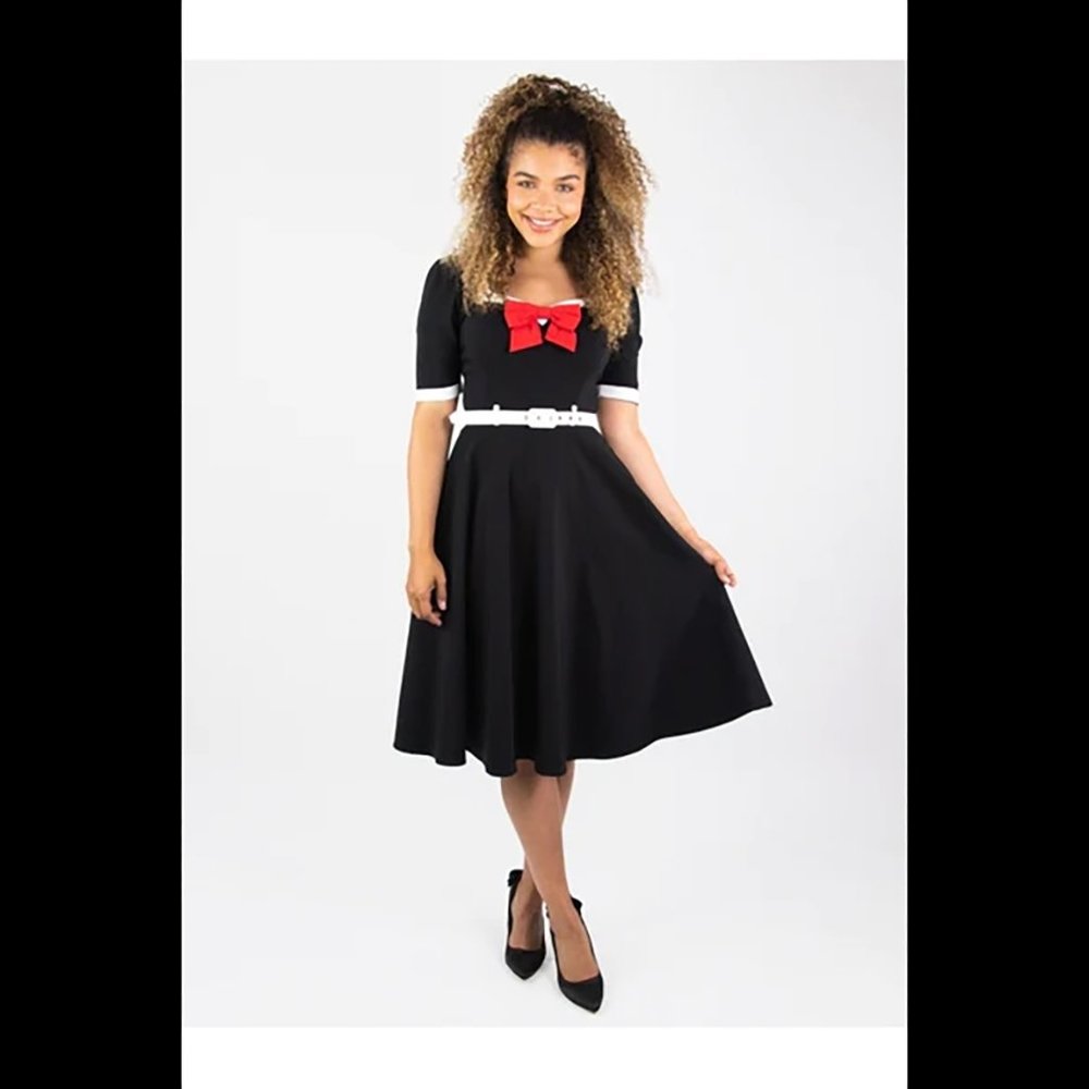 NWT Collectif Sadie 50s Swing Dress XS UK 8 US 4